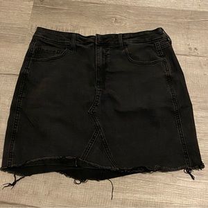 Black Jean Skirt